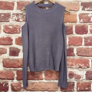 Full Circle Trends Sweater Women's Large Purple Knit Changeable